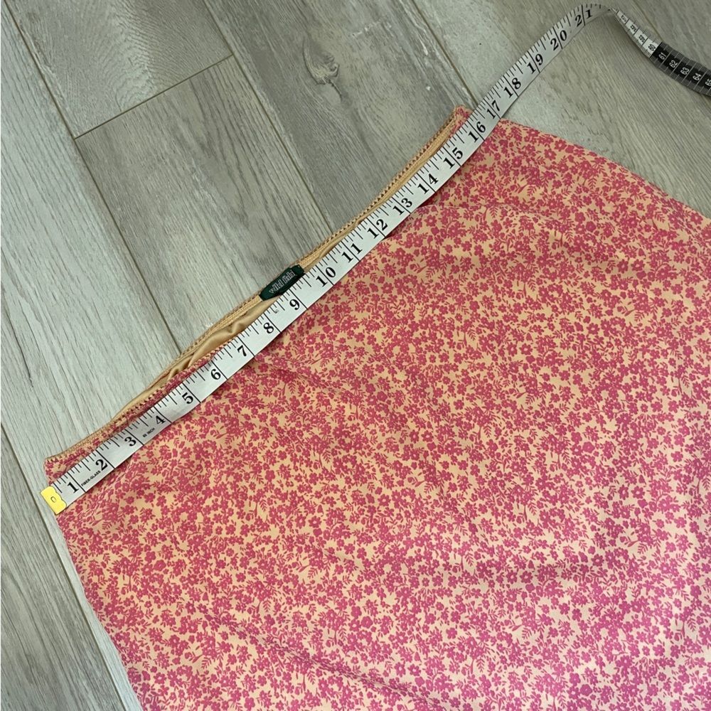 Target Wild Fable Floral Midi Skirt Pink (XLarge) peasant fairy cottagecore - Picture 2 of 6